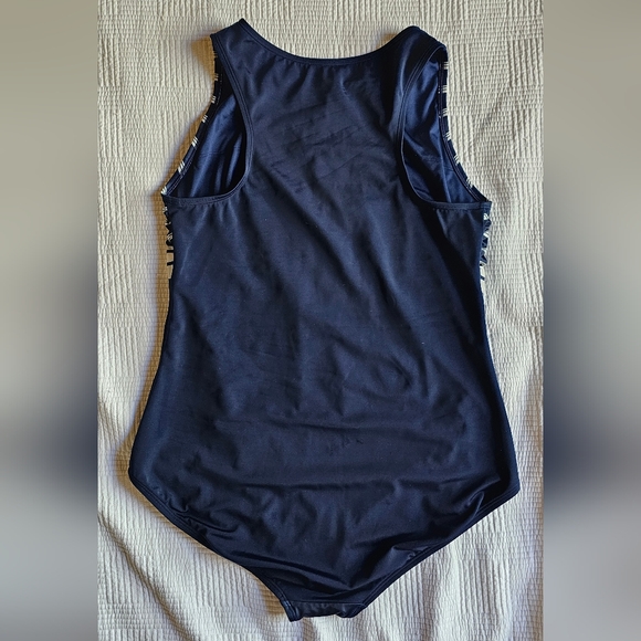 Land's End High Neck Snap Front Swimsuit (UPF 50, Chlorine Resistant) - Picture 5 of 6